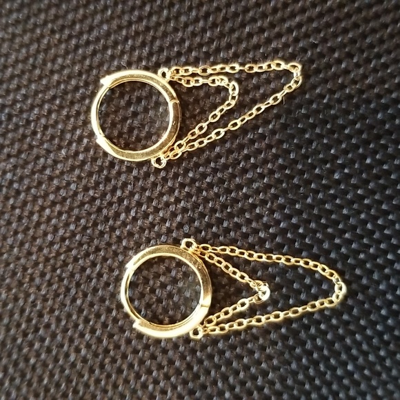 Reffeer Tassel Chain Drop Earrings - Picture 2 of 3